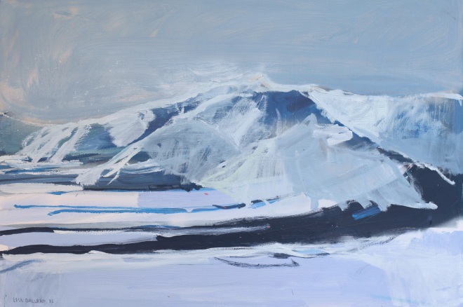snow mountains   24 x 36in
